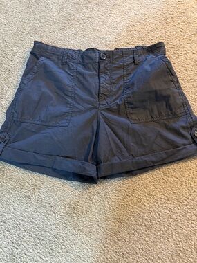 Ladies black cuffed shorts by Sanctuary